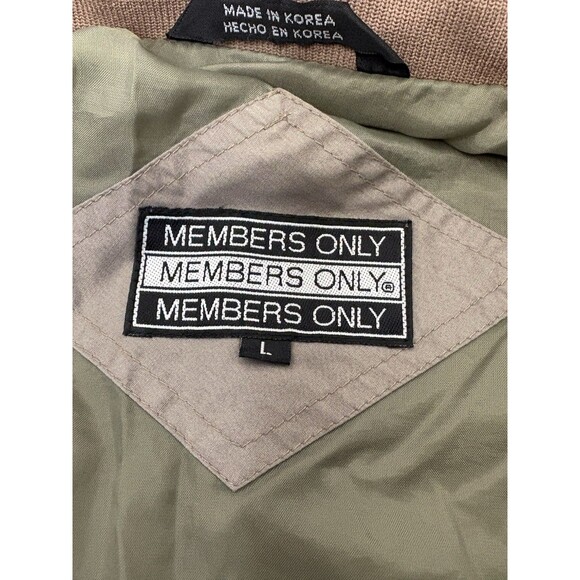 Vintage 90s Members Only Racer Jacket Men's Size Large Windbreaker Jacket - Picture 6 of 13